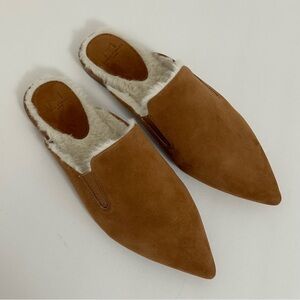 NEW Marc Fisher Faux Fur Mules